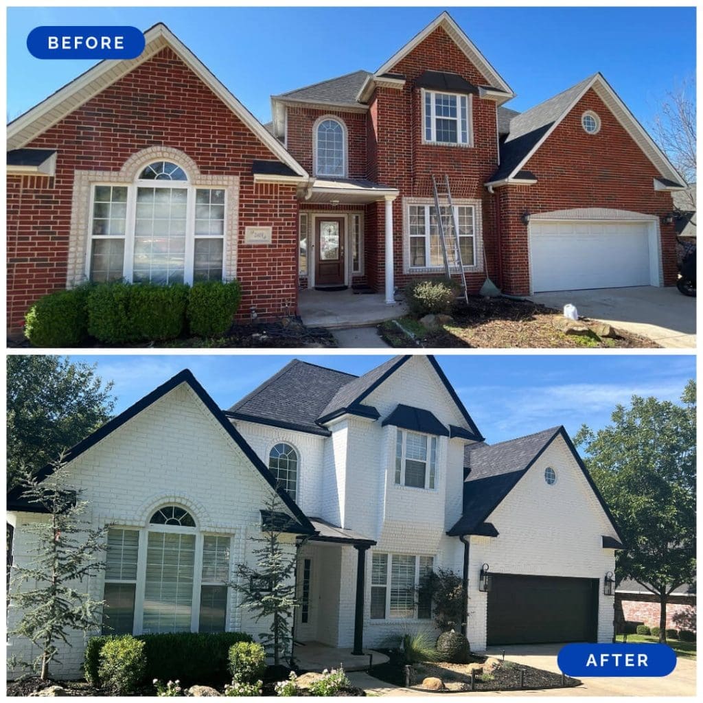 before and after paint makeovers ardmore ok