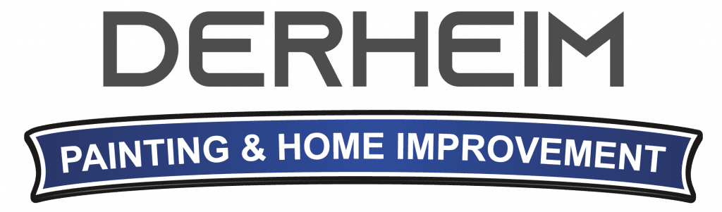 derheim painting & home improvement logo wordmark