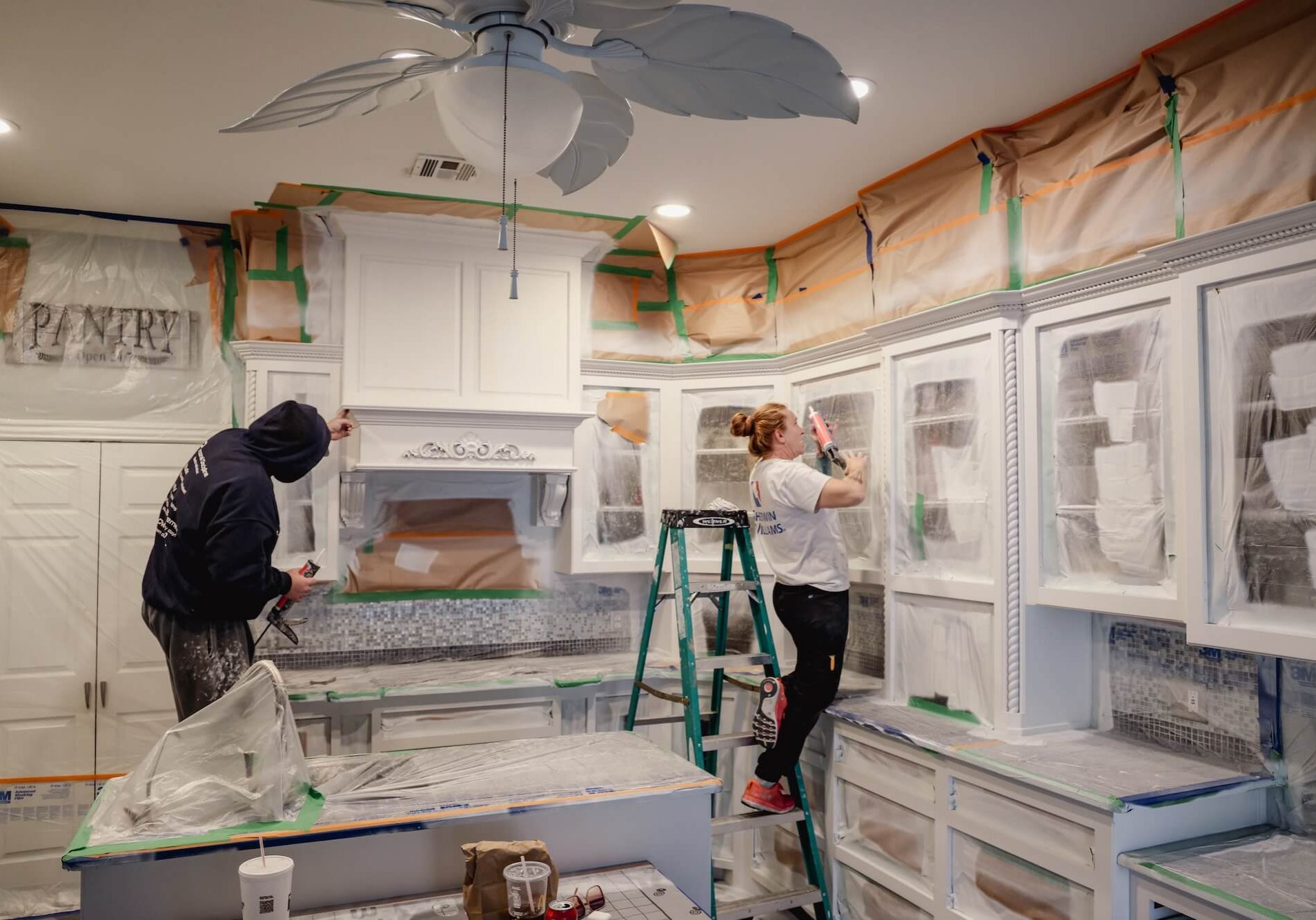 Derheim Painting crew working on Ardmore Oklahoma home interior